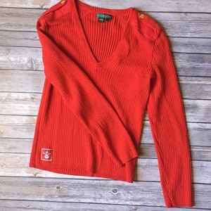 Ralph Lauren Sweater with gold button detail